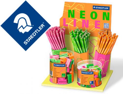 Lapis de grafite staedtler w opex neon ecologico expositor de 120 unidades , Staedtler , 79547 , 4007817613177